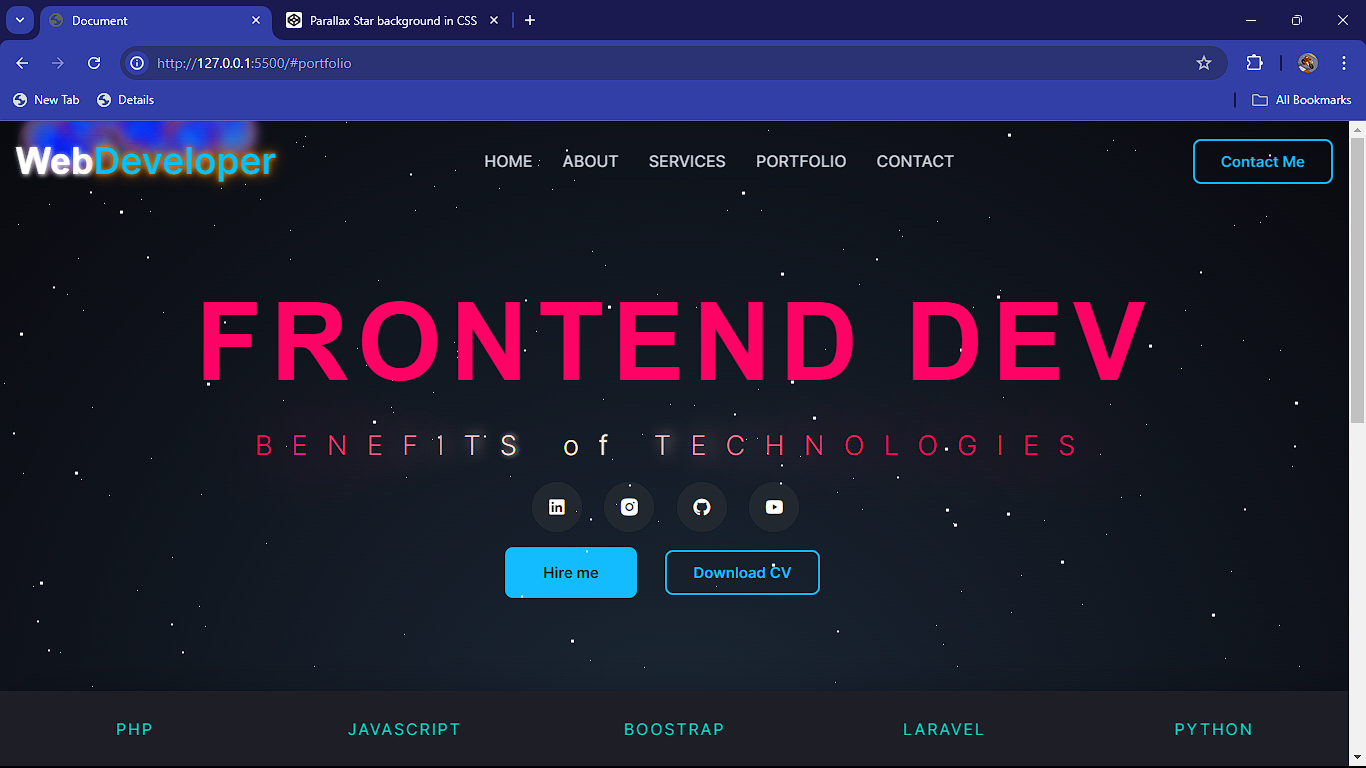 Frontend Project Portfolio